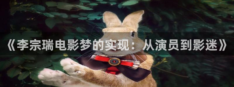 星辰影院免费观看电视剧电影：《李宗瑞电影梦的实现：从演员到影迷》